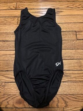 GK Black Girls' Athletic One-Piece Leotard